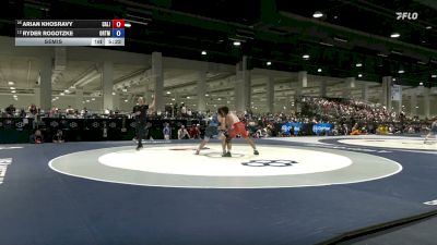 97 kg Semis - Arian Khosravy, California vs Ryder Rogotzke, Ohio RTC/ Titan Mercury Wrestling Club