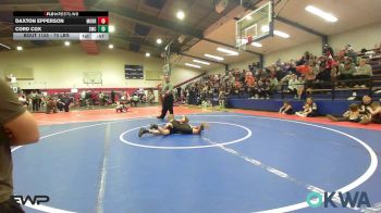 70 lbs Quarterfinal - Daxton Epperson, Morrison Takedown Club vs Cord Cox, Salina Wrestling Club