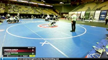 106 Class 1 lbs Semifinal - Andrew Garcia, St. Pius X (Kansas City) vs Trayce Switzer, Brookfield