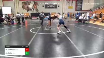132 lbs Quarterfinal - Sam Dickmyer, South Western vs Ashton Deller, Dallastown