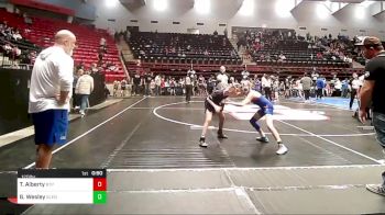 120 lbs Consolation - Tucker Alberty, Tulsa Blue T Panthers vs Gabriel Wesley, Glenpool Youth Wrestling