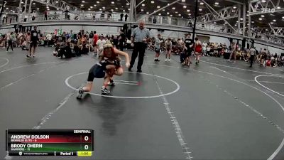 88 lbs Semis (4 Team) - Andrew Dolson, Brawler Elite vs Brody OHern, Hammers