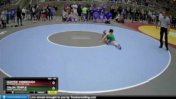 67 lbs Cons. Round 2 - Hunter Yarbrough, McKenzie River Mat Club vs Talon Temple, Sweet Home Mat Club