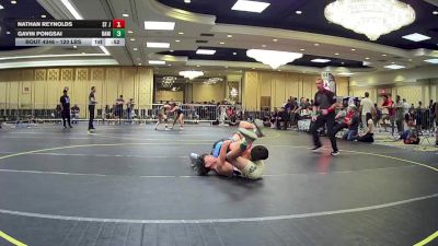 120 lbs Quarterfinal - Nathan Reynolds, St John Bosco vs Gavin Pongsai, Daniel Cormier Wr Ac