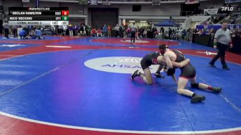 6A 144 lbs Cons. Round 3 - Declan Hamilton, Hazel Green HS vs Nico Vecchio, Spanish Fort