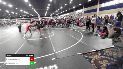 215 lbs Consi Of 4 - Benjamin Escobedo, Tmwc vs Diego Pelletier, Kentucky Extreme