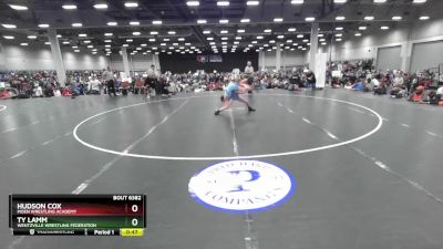 88 lbs Champ. Round 3 - Ty Lamm, Wentzville Wrestling Federation vs Hudson Cox, Moen Wrestling Academy