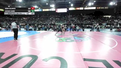 6A 175 lbs Cons. Round 1 - Josh Glance, Capital vs Lucas Carr, Timberline