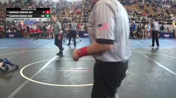 124 lbs Semifinal - Cashtin Resor NE5, Cambridge Youth Wrestling vs Azariah Gervin SE1, Team Lindsey