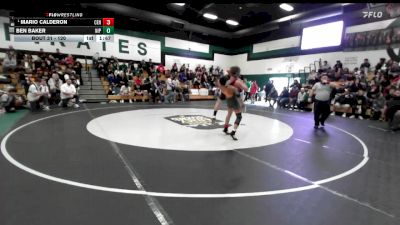 120 lbs Champ. Round 1 - Mario Calderon, Central vs Ben Baker, Nipomo
