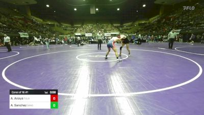 152 lbs Consi Of 16 #1 - Angel Anaya, Tulare Union vs Armando Sanchez, Sanger