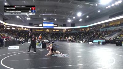 145 lbs Cons. Round 5 - Zoey Lints, Elmira College vs Savannah Gomez, McKendree University