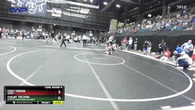 76 lbs Cons. Round 4 - Colt Mixon, Derby vs Colby Yelton, SlyFox Wrestling Academy