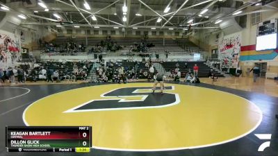 220 lbs 1st Place Match - Keagan Bartlett, Central vs Dillon Glick, Thunder Basin High School