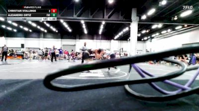 132 lbs Round 2 (6 Team) - Christian Stallings, Croatan vs Alejandro Ortiz, Fuller Wrestling Center