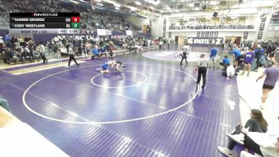 132 lbs Semifinal - Cody Westlake, Belgrade vs Tanner George, Coeur D Alene