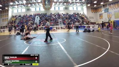 106 lbs Champ. Round 3 - Logan Shapiro, Cypress Bay vs Broc Dahlin, Bandits