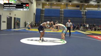 184 lbs Champ. Round 2 - Joseph Estrada, Menlo (Calif.) vs Keagen Kroeger, Unattached-Vanguard