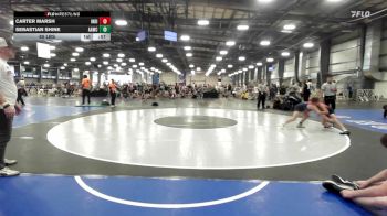 85 lbs Rr Rnd 3 - Carter Marsh, Indiana Outlaws Gold vs Sebastian Shine, All-American Wrestling Club MS