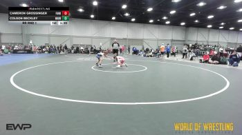 68 lbs Rr Rnd 1 - Cameron Grossinger, Funky Singlets 12U vs Colson Beckley, Warrior Up 12U