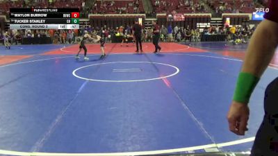 69 lbs Cons. Round 5 - Tucker Stanley, CJI Hawks vs Waylon Burrow, Lockwood Wrestling Club