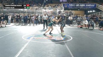 145 lbs 3rd Place Match - SARIAH FORGIONE FRANCO, Cypress Creek H S vs Alisha Vilar, Flagler Palm Coast