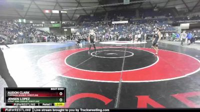 120 lbs Champ. Round 2 - Jensen Lopez, Scrap Yard Garage Wrestling vs Audon Clark, Toppenish Badboy Wrestling