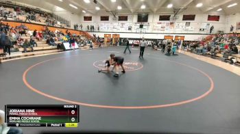 102-106 lbs Round 2 - Emma Cochrane, Worland Middle School vs Joriana Hine, Powell Middle School
