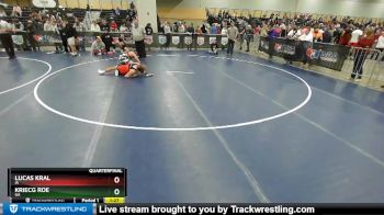 160 lbs Quarterfinal - Kriecg Roe, GA vs Lucas Kral, IA