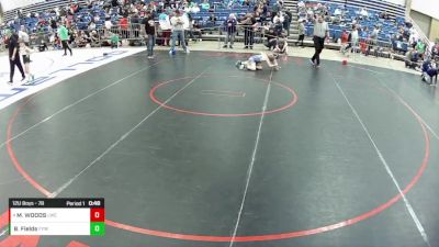 12U Boys - 78 lbs Cons. Round 2 - Beau Fields, Falcon Youth Wrestling vs MICHAEL WOODS, Leo Wrestling Club