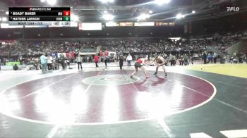 175 lbs Quarterfinal - Hayden Larson, Hermiston Oregon vs Boady Baker, Minico