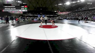 Boys 4A 120 lbs Champ. Round 1 - Michael Baxter, Arlington vs Seiji Nakamura, Lincoln (Seattle)