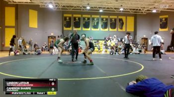 150 lbs Round 3 - Cameron Sharpe, Independent vs Landon LaTour, The Storm Wrestling Center