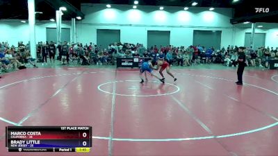 130 lbs Placement Matches (16 Team) - Marco Costa, California vs Brady Little, New Jersey