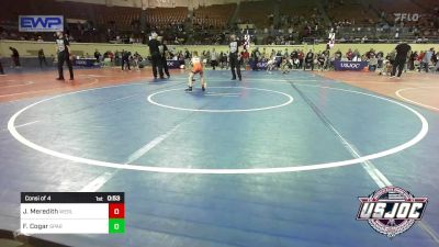 46 lbs Consi Of 4 - Jaycen Meredith, Wesley Wrestling Club vs Frances Cogar, Spartan Mat Club