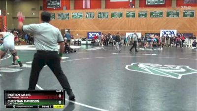 197 lbs Semifinal - Christian Davidson, Cuesta College vs Rayhan Jaleel, Santa Rosa College