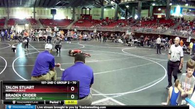 70 lbs Cons. Semi - Talon Stuart, Nebraska Boyz vs Braden Crider, Bridgeport Wrestling Club