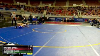 D4-120 lbs Champ. Round 1 - Jacob Wiechmann, Arizona Lutheran HS vs Raymond Garcia, San Manuel Jr. Sr.