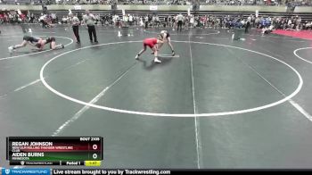 112 lbs Quarterfinal - Aiden Burns, Minnesota vs Regan Johnson, New Ulm Rolling Thunder Wrestling Club