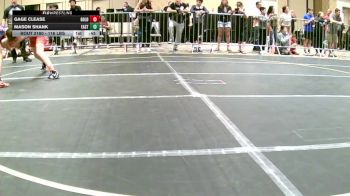 116 lbs Consi Of 32 #2 - Gage Clease, Gold Rush Wr Ac vs Mason Shank, Eastern Oregon Elite
