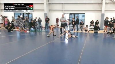 92 lbs Cons. Sub-quarters - Kysen Lance, Uintah Wrestling vs Ari Sobaje, California