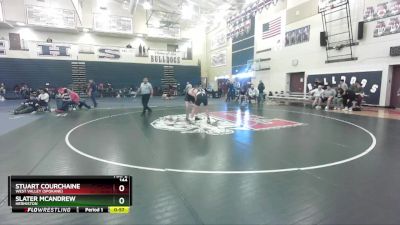 144 lbs Cons. Semi - Stuart Courchaine, West Valley (Spokane) vs Slater McAndrew, Hermiston