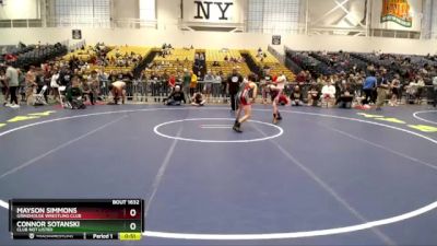 108 lbs Cons. Round 2 - Mayson Simmons, Grindhouse Wrestling Club vs Connor Sotanski, Club Not Listed