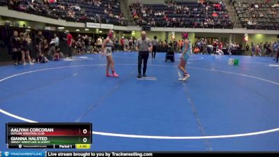 105 lbs Round 2 - Gianna Halsted, Sebolt Wrestling Academy vs Aaliyah Corcoran, Outlaw Wresting Club