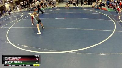 58 lbs Cons. Round 2 - Whyet Howlett, Delta Wrestling Club vs Quinton Robison, WESTLAKE