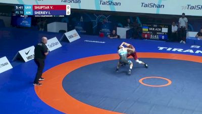 70 kg Final 3-5 - Vasyl Shuptar, Ukraine vs Inalbek Sheriev, Individual Neutral Athletes