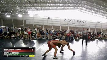119 lbs Quarters & Wb (16 Team) - Keegan Gustafson, Black Fox vs Uriah Anderson, South Central Utah