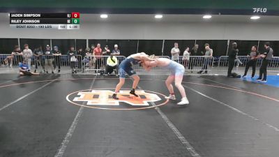 190 lbs Consi Of 16 #2 - Jaden Simpson, NJ vs Riley Johnson, NE