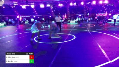 285 lbs Round Of 16 - Fabian Martinez, G-Style Wrestling vs Cameron Butler, Palmer Divide