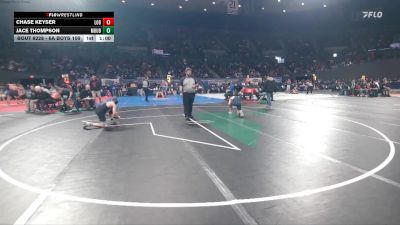 6A Boys 106 lbs Cons. Round 2 - Jace Thompson, Mountainside Boys vs Chase Keyser, Lake Oswego Boys